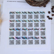 Random Barcode Hologram Label High Quality Anti-Counterfeiting Label Sticker